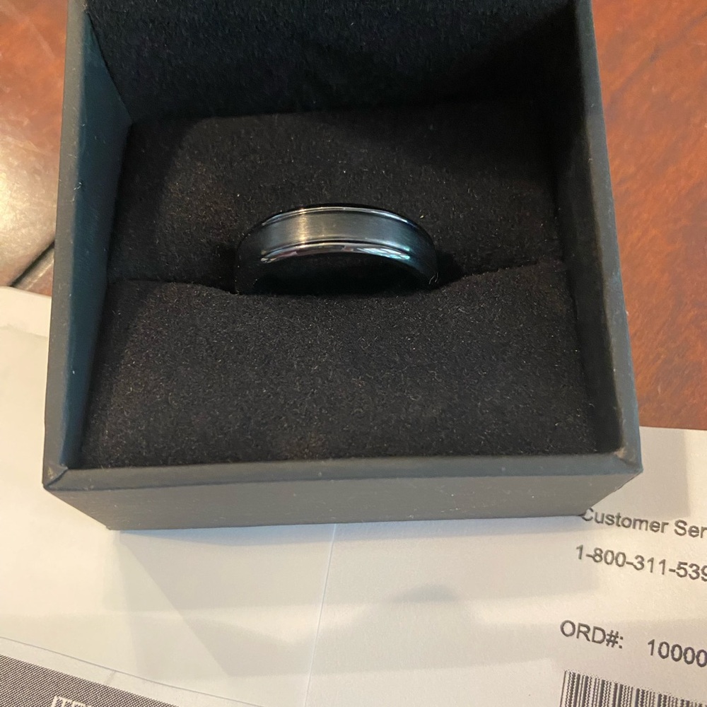 New Black Titanium Men’s Ring/band